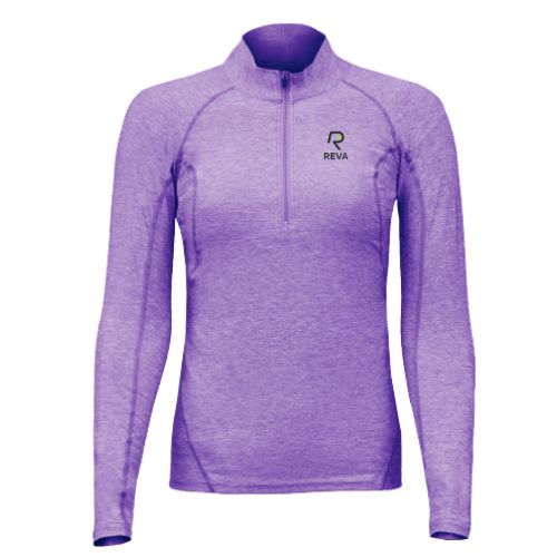 Polera Dryfit Manga Larga REVA Morada