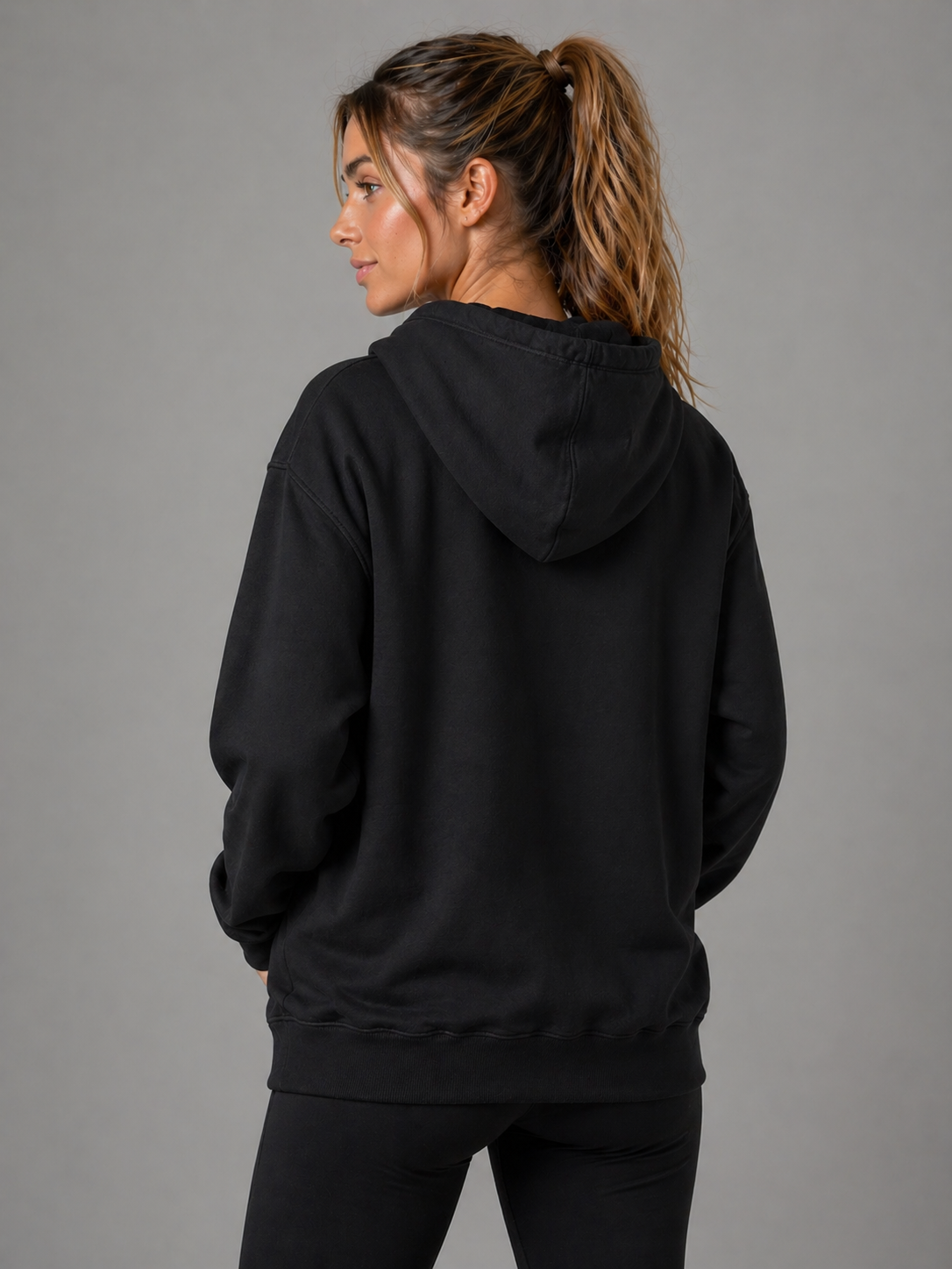 New Hoodie Unisex REVA Black